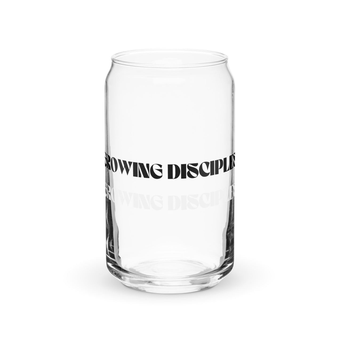 Growing Disciples Can-shaped glass