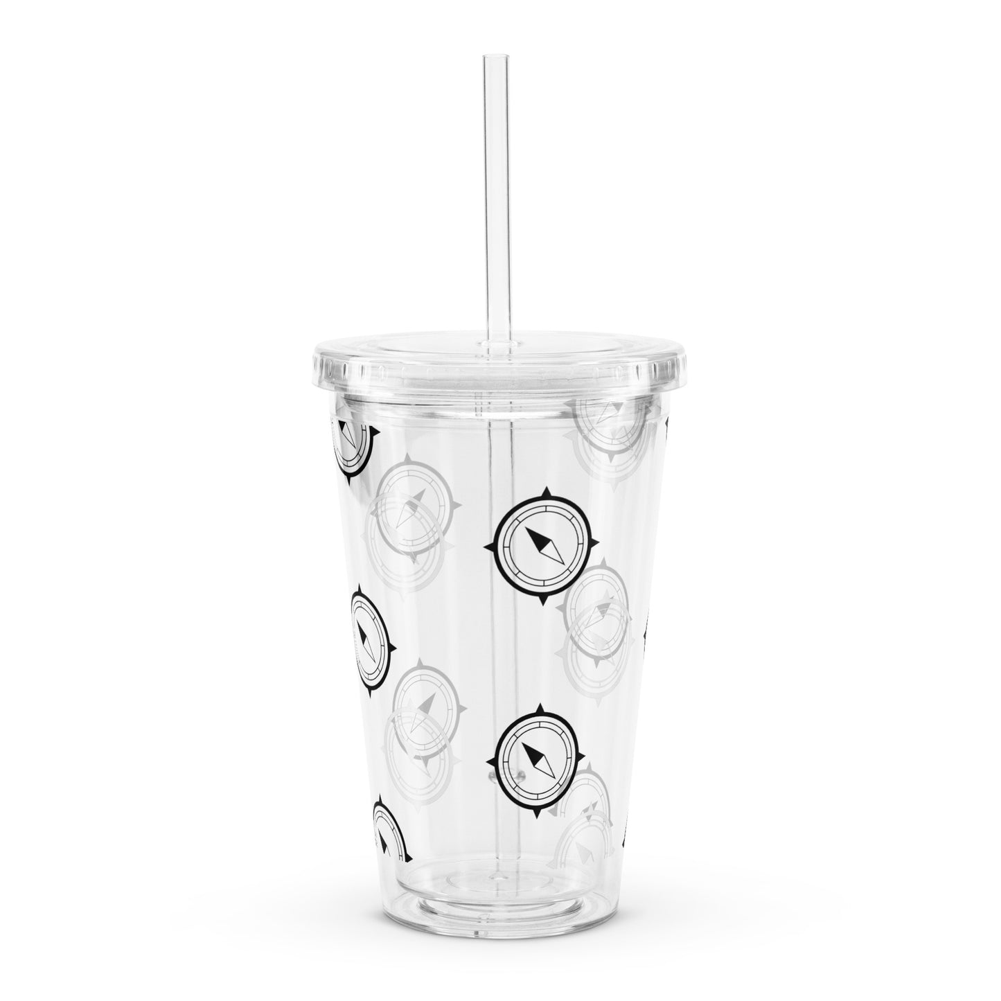 Compass Clear plastic tumbler